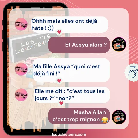 Capture d’un échange de messages avec un parent.