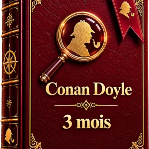 Formule Conan Doyle des ’tis lecteurs – livre de collection bordeaux et or – 3 mois