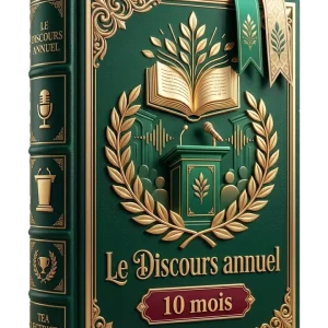 Formule Le Discours des Tea Lectrices – livre de collection vert et or – 10 mois